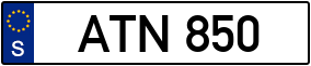 Trailer License Plate